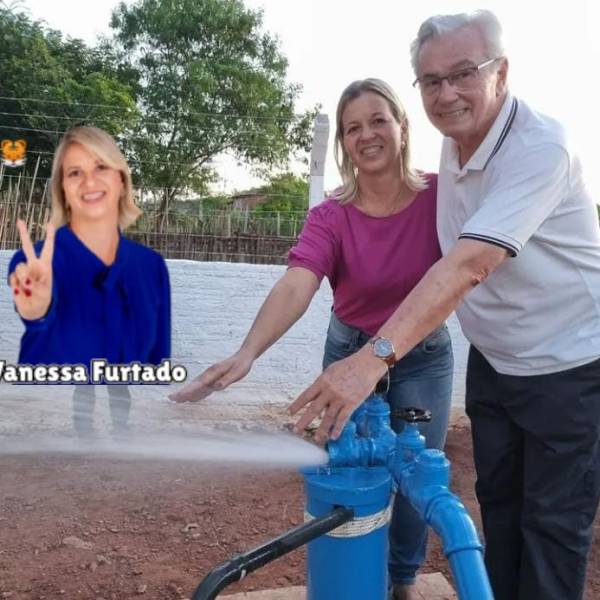 Prefeita Vanessa Furtado, inaugura poço artesiano na Vila Guilhermino Brito e resolve o problema de falta d’água potável