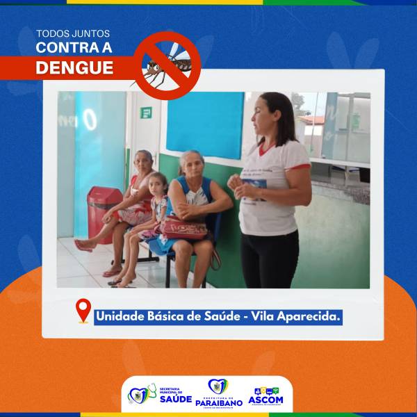 Palestra de Combate à Dengue na UBS Vila Aparecida.