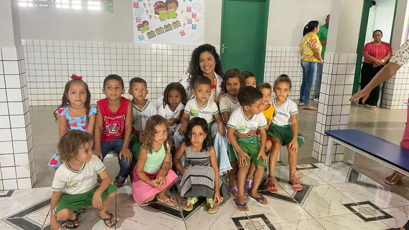 Foto 8 – Prefeitura de Paraibano, por meio da Secretaria Municipal de Saúde, realiza mais uma ação do Saúde na Escola.