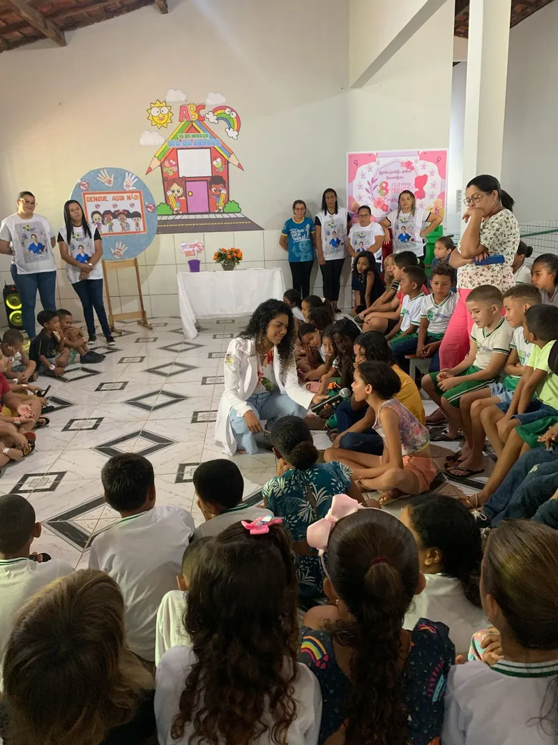 Foto 6 – Prefeitura de Paraibano, por meio da Secretaria Municipal de Saúde, realiza mais uma ação do Saúde na Escola.