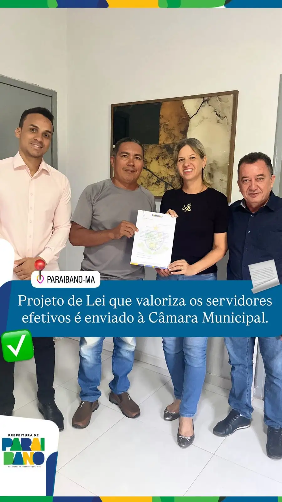 Prefeitura de Paraibano encaminha à Câmara Municipal o Projeto de Lei nº 012/2025.