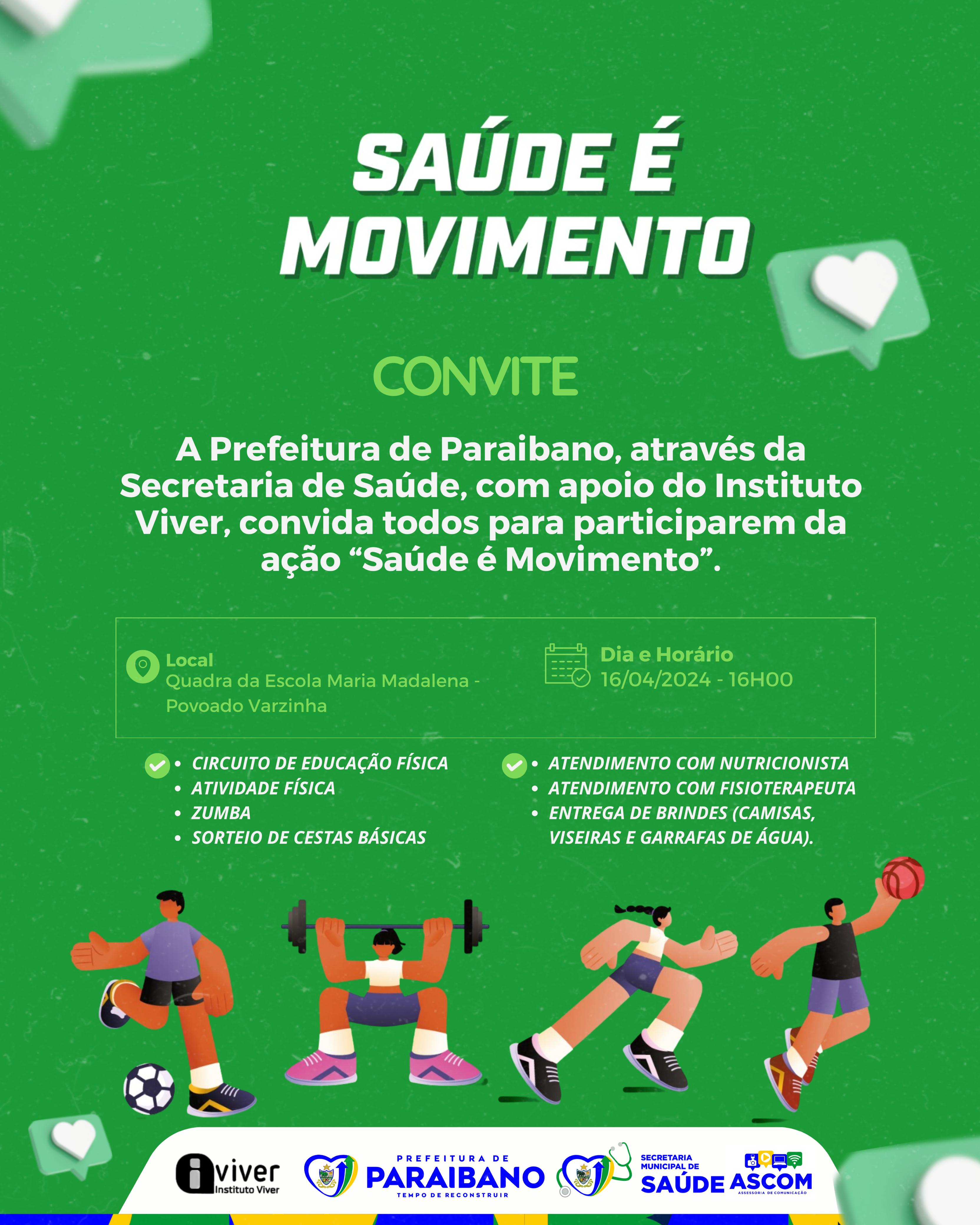 Prefeitura de Paraibano realiza importante ação "Saúde é Movimento", no povoado Varzinha.