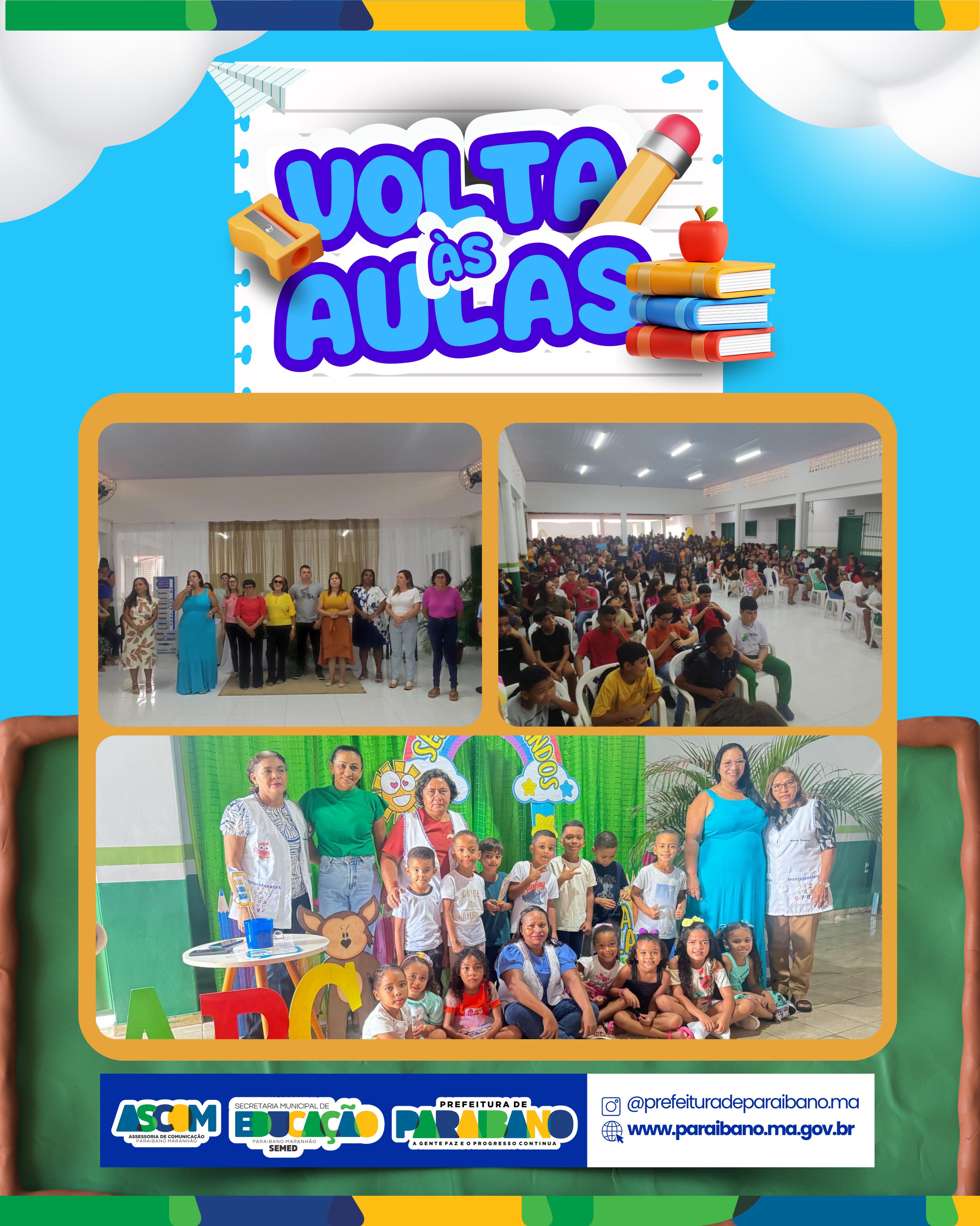 Prefeitura de Paraibano, por meio da Secretaria Municipal de Educação, celebrou o retorno às aulas.