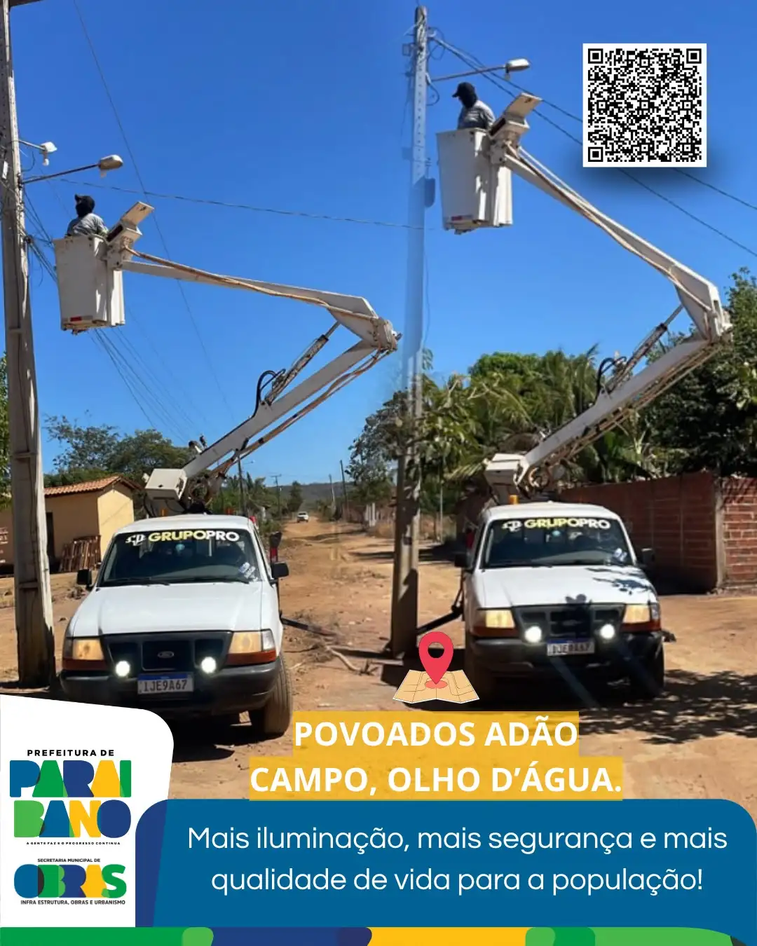 Governo Municipal, segue trabalhando para levar mais segurança, conforto e qualidade de vida à população de Paraibano.