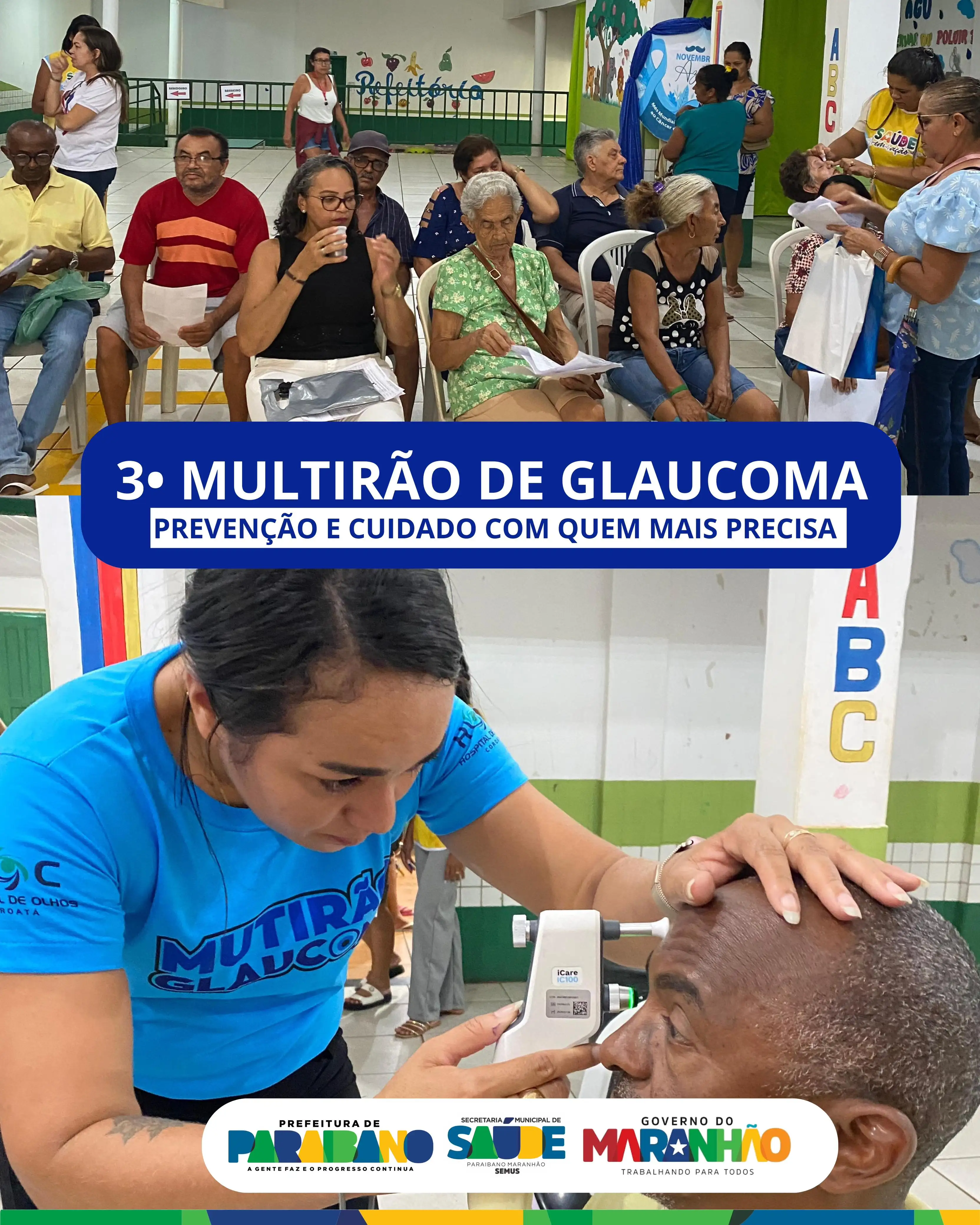 Prefeitura de Paraibano e Governo do Estado realizam mais um grande Mutirão do Glaucoma
