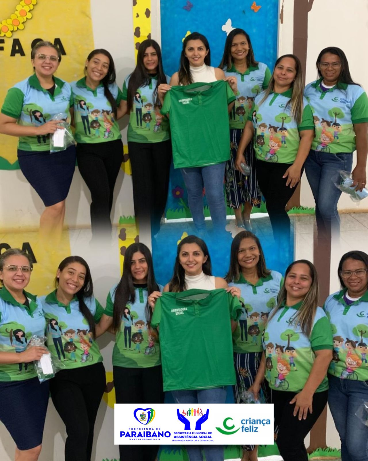 Prefeitura de Paraibano, por meio da Secretaria de Assistência Social, realizou a entrega dos uniformes para a equipe do programa Criança. Feliz