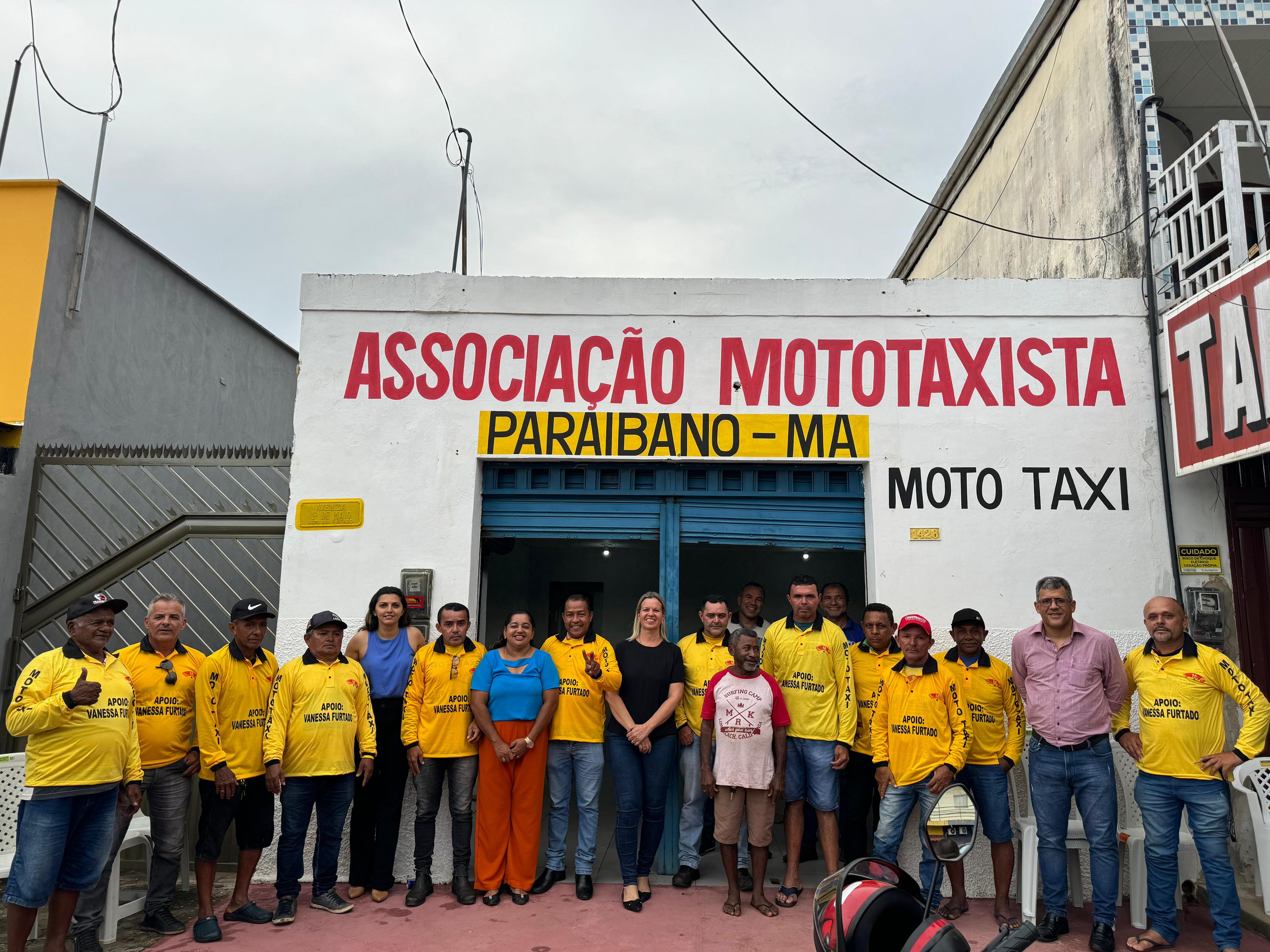 Prefeitura de Paraibano anuncia a inauguração do novo ponto de mototaxistas em Paraibano.