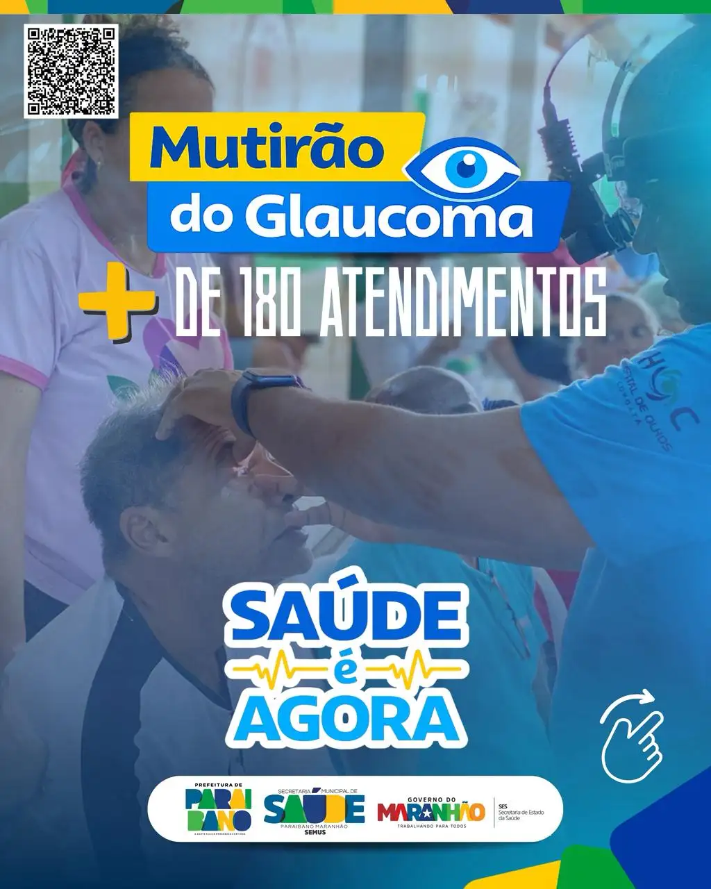 Prefeitura de Paraibano realizou mais um mutirão oftalmológico do glaucoma no município.