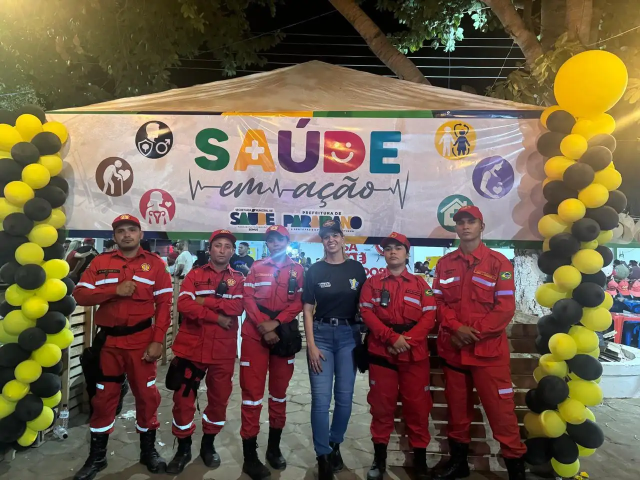 Prefeitura de Paraibano garante segurança na 37ª vaquejada de Paraibano com Bombeiros Civis.