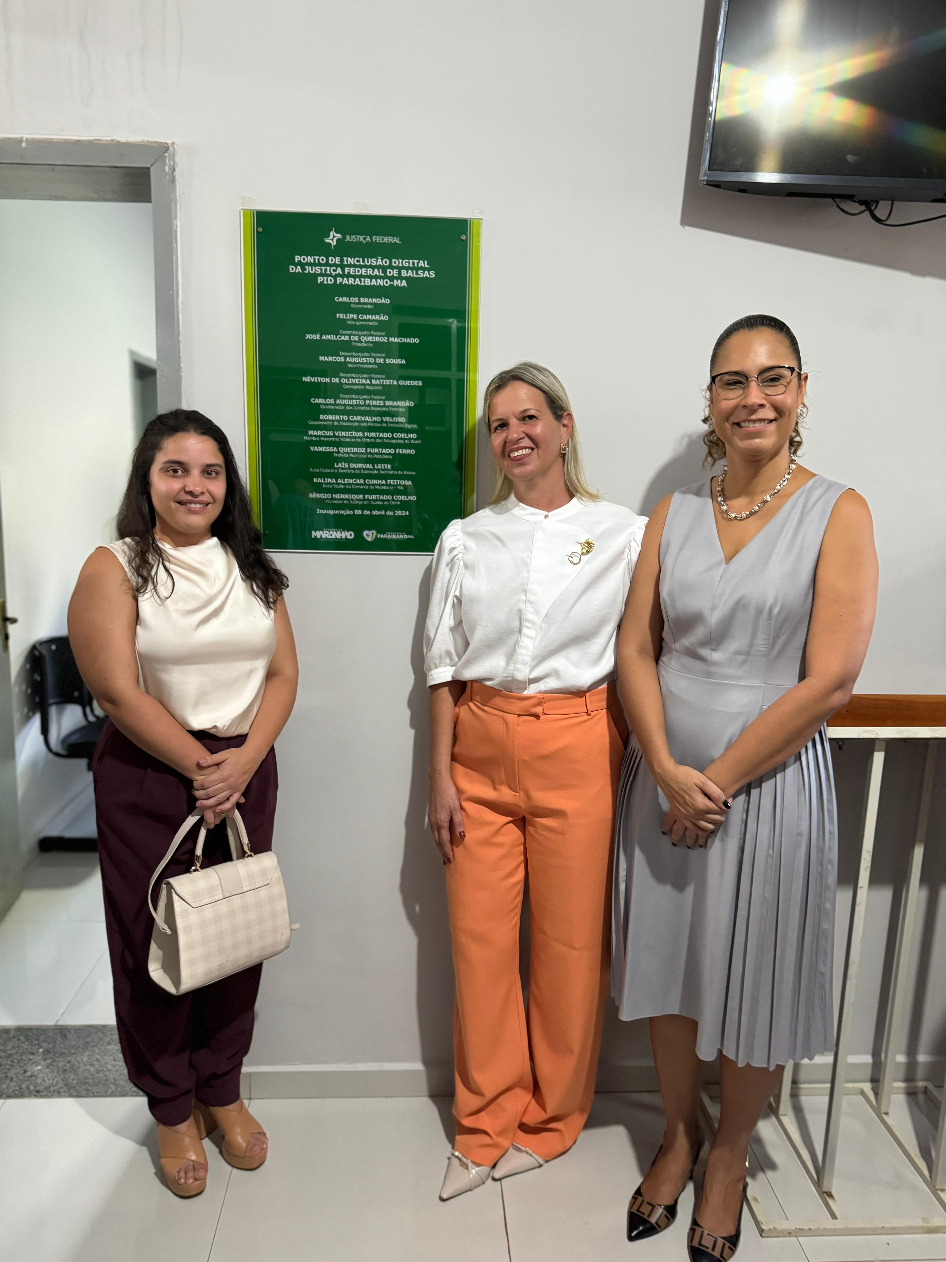 Inauguração Solene do Ponto de Inclusão Digital (PID) da Justiça Federal de Balsas em Paraibano-MA