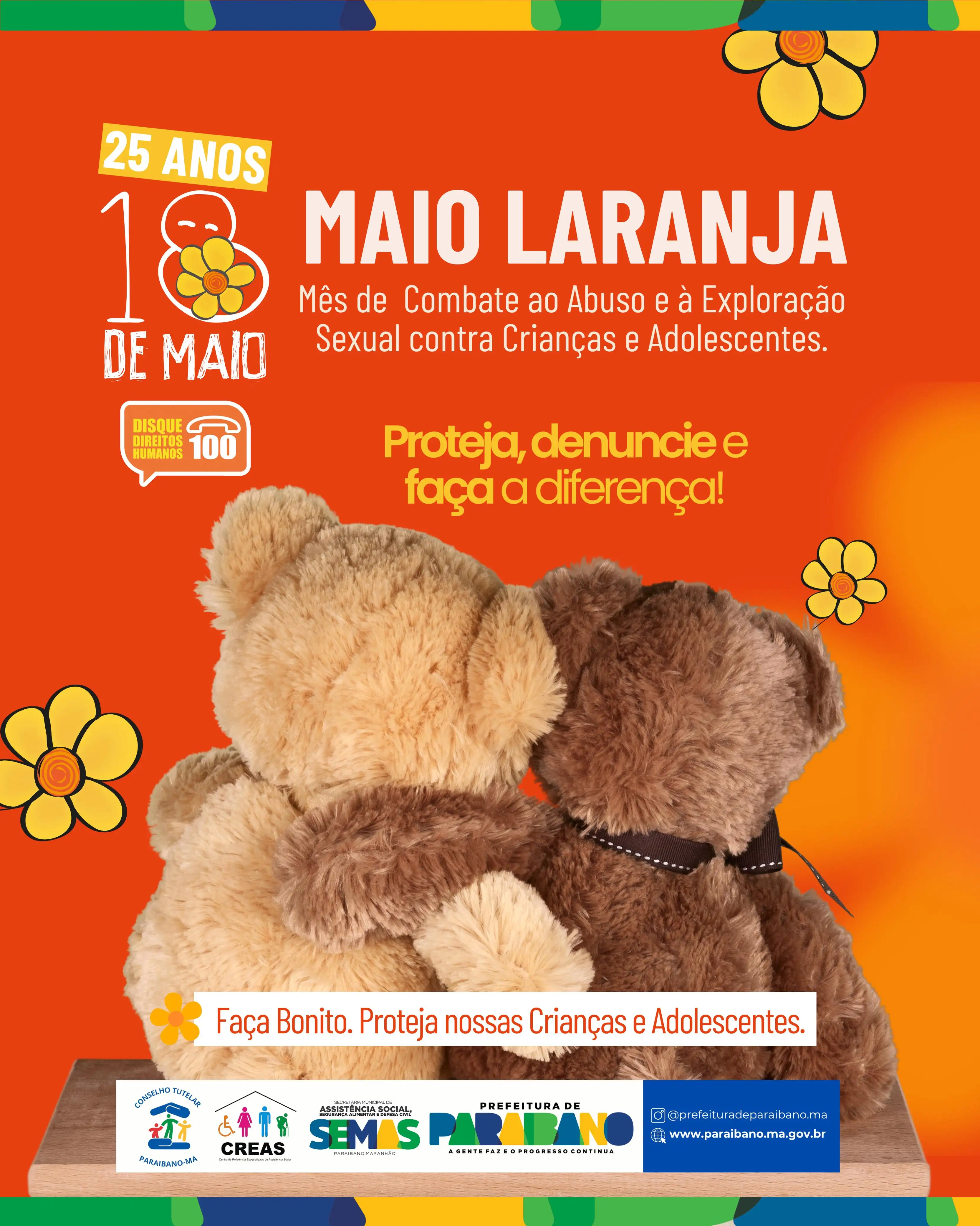 Foto 1 – Prefeitura de Paraibano inicia camapanha do Maio Laranja