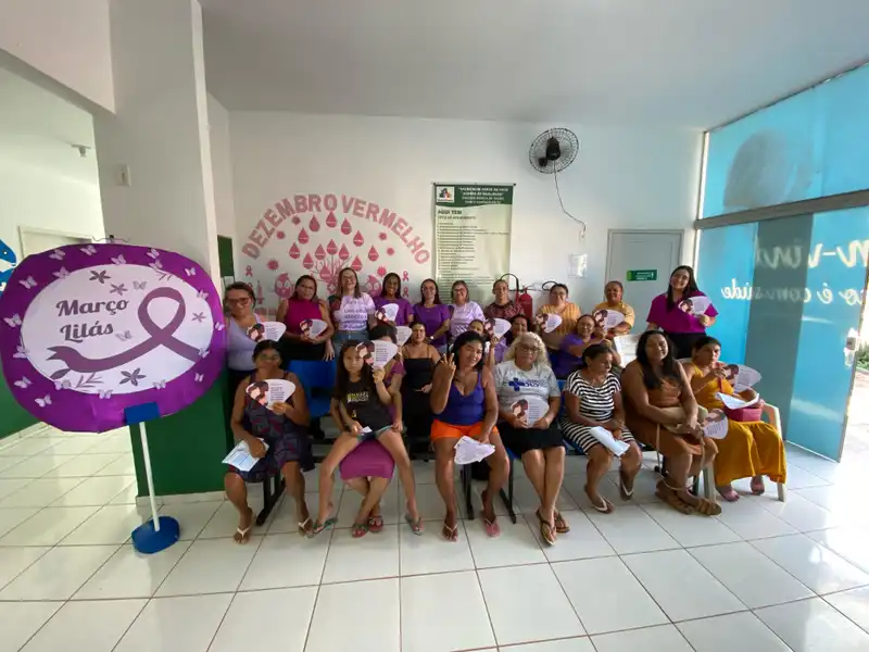 Foto 2 – Prefeitura de Paraibano, através da Secretaria Municipal de Saúde, realizou ações em alusão ao Março Lilás.
