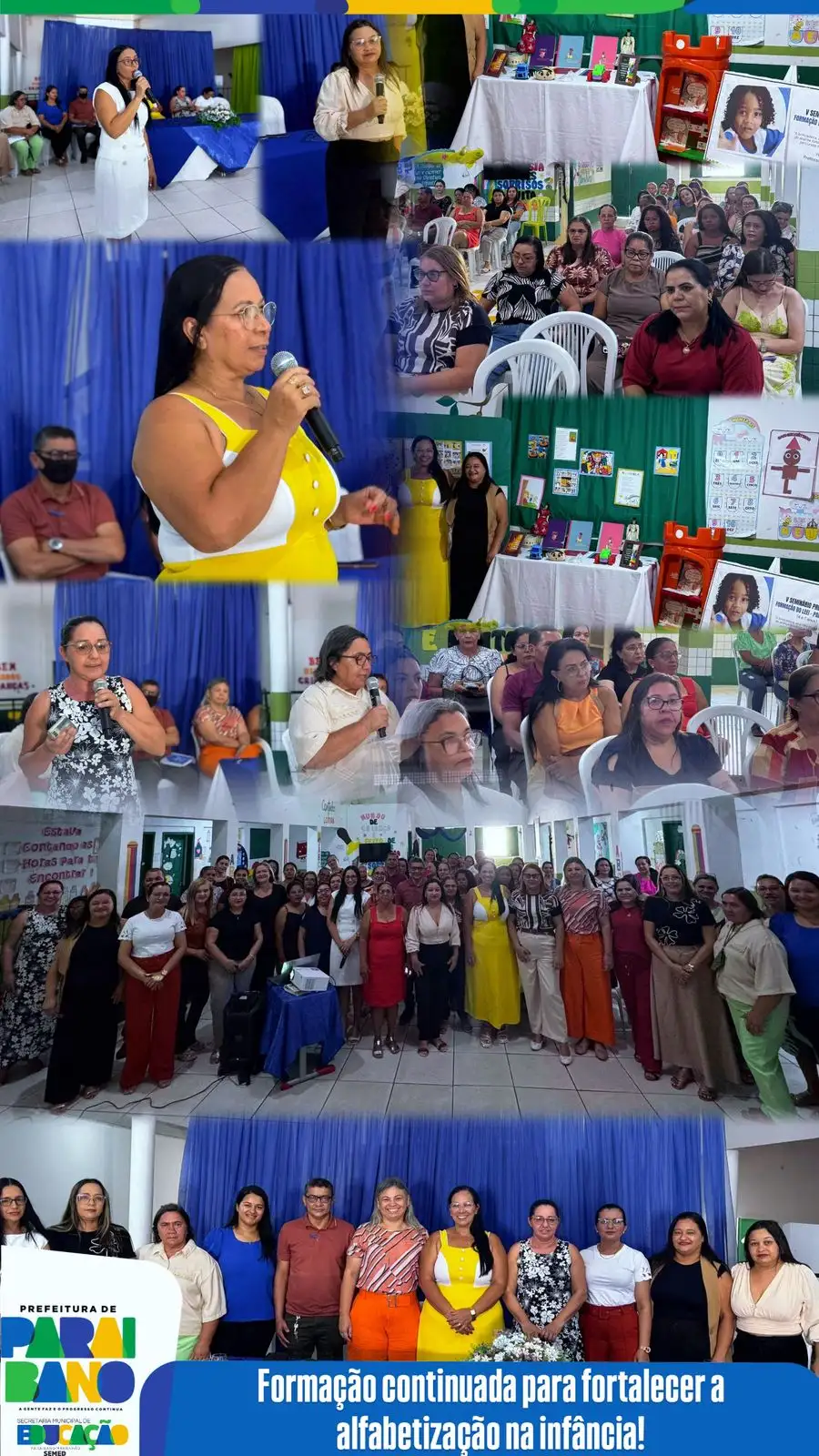 Prefeitura realizou o VI Seminário Presencial do LEEI, voltado para professores do Pré I e II da rede municipal.