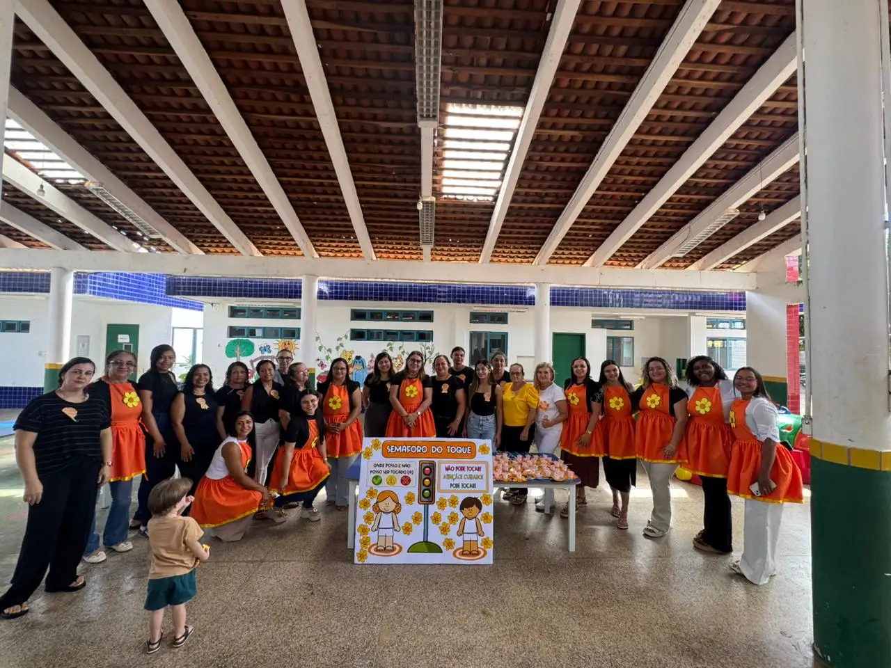 A campanha Faça Bonito foi realizada nas escolas da rede municipal de Paraibano.