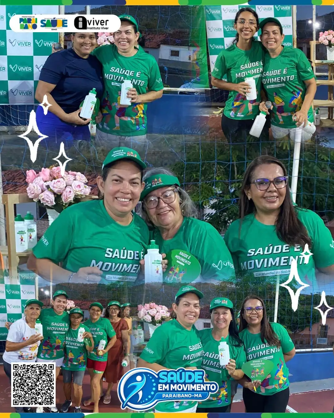 Foto 1 – Prefeitura de Paraibano realiza ação Saúde é Movimento em parceria com o Instituto Viver.