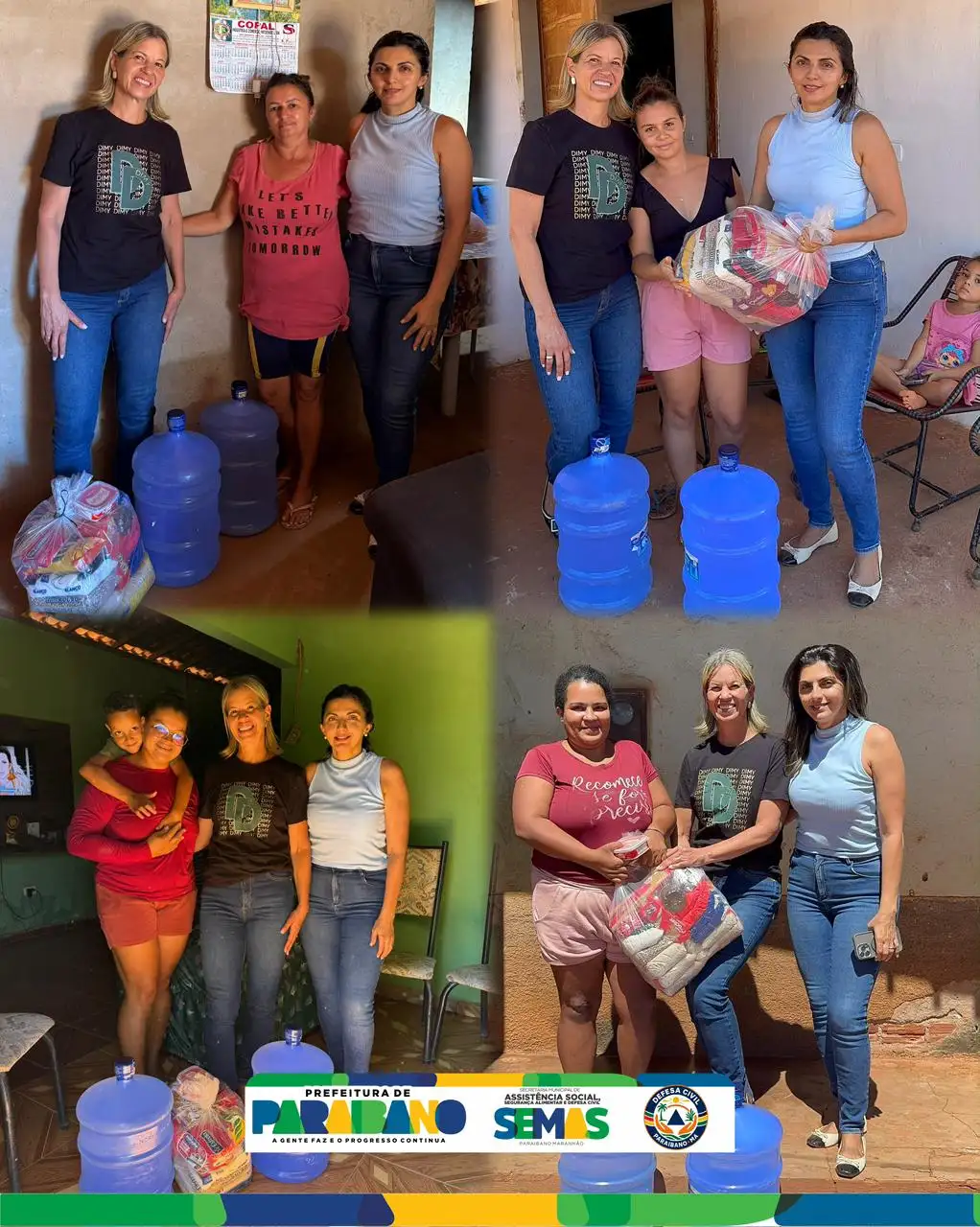 Foto 7 – Prefeitura Municipal de Paraibano realiza entrega de cestas básicas e galões de água mineral na zona rural.