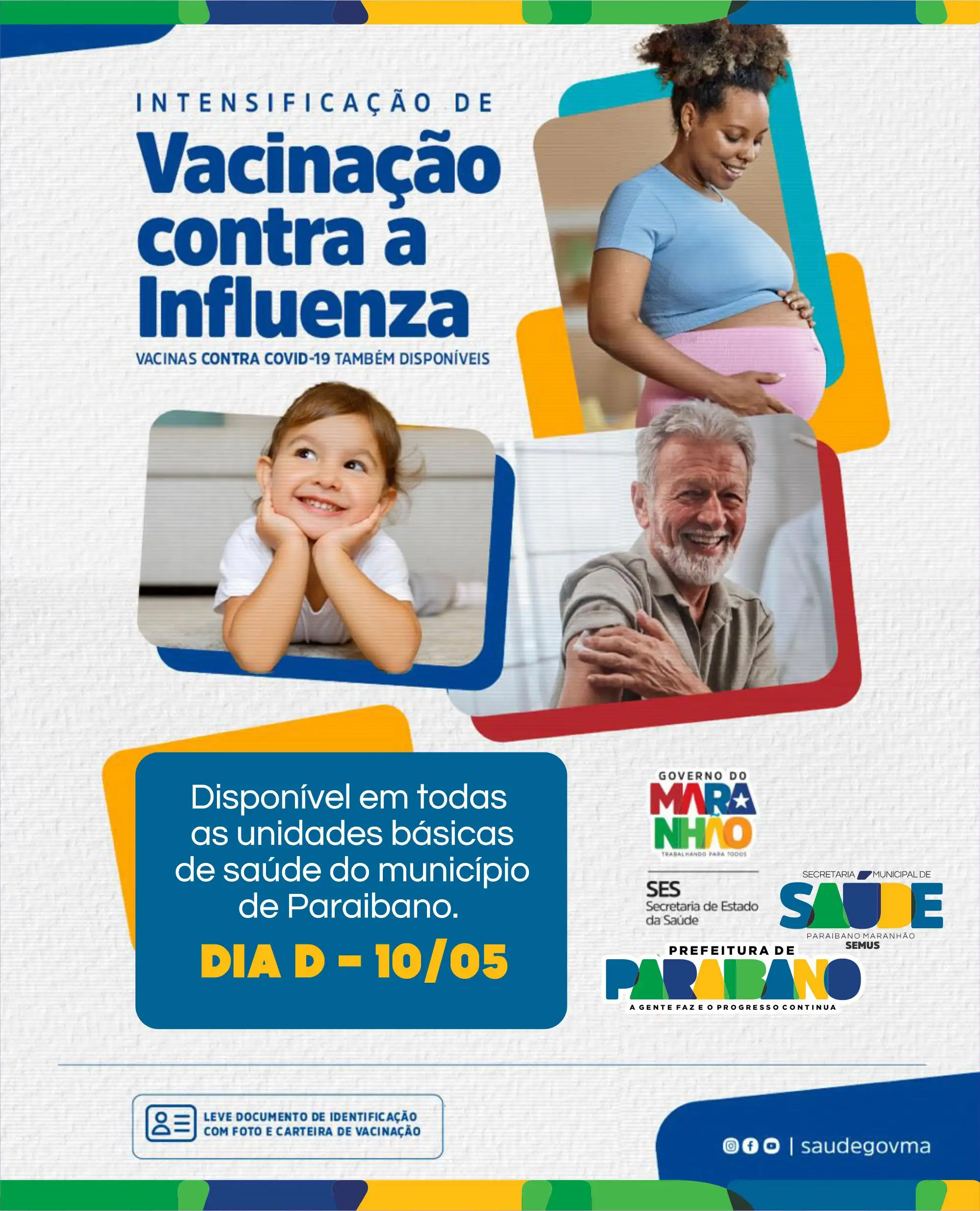 Prefeitura de Paraibano intensifica campanha de vacinação contra a Influenza.