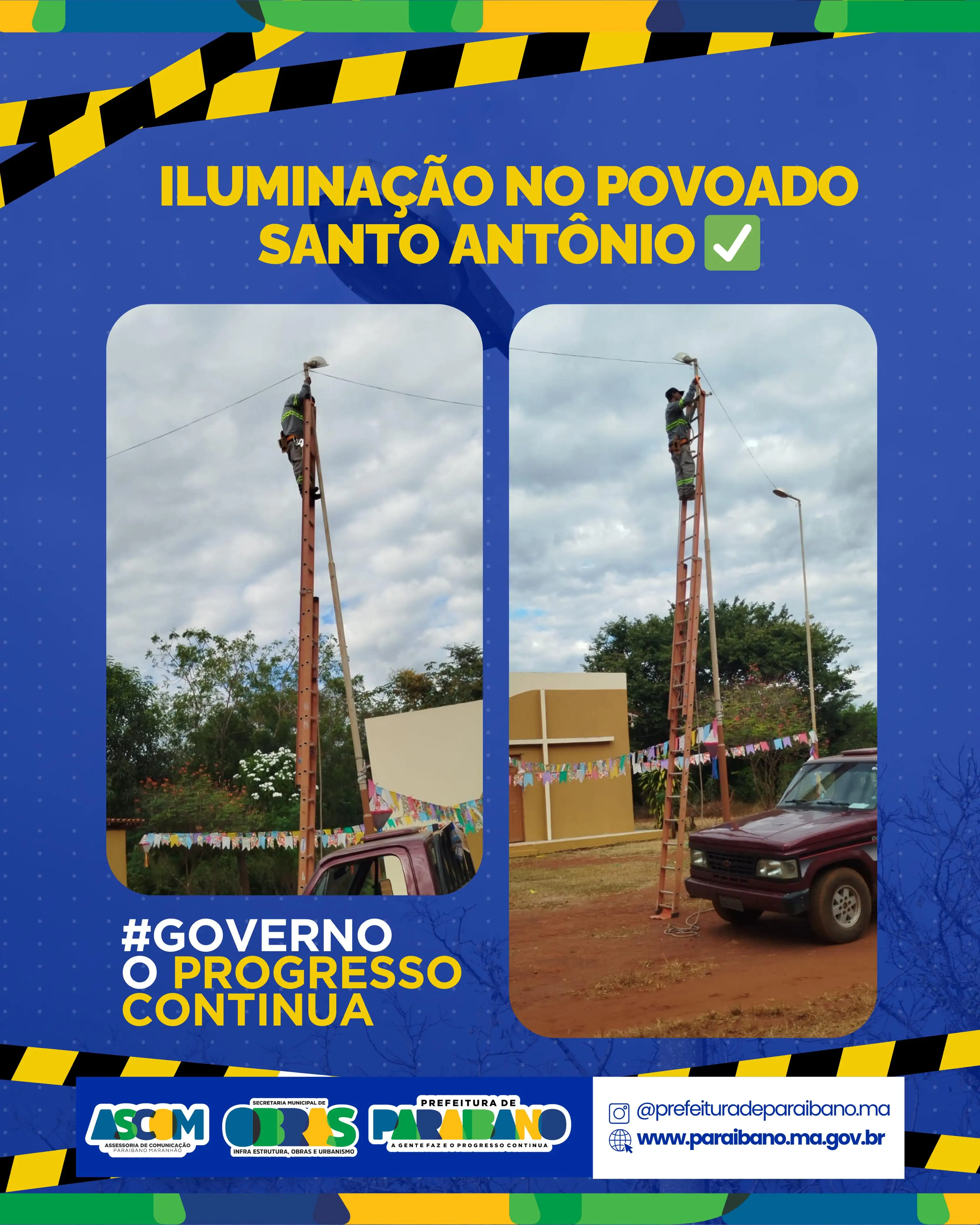 Prefeitura de Paraibano, solucionou o problema da iluminação pública no povoado Santo Antônio.