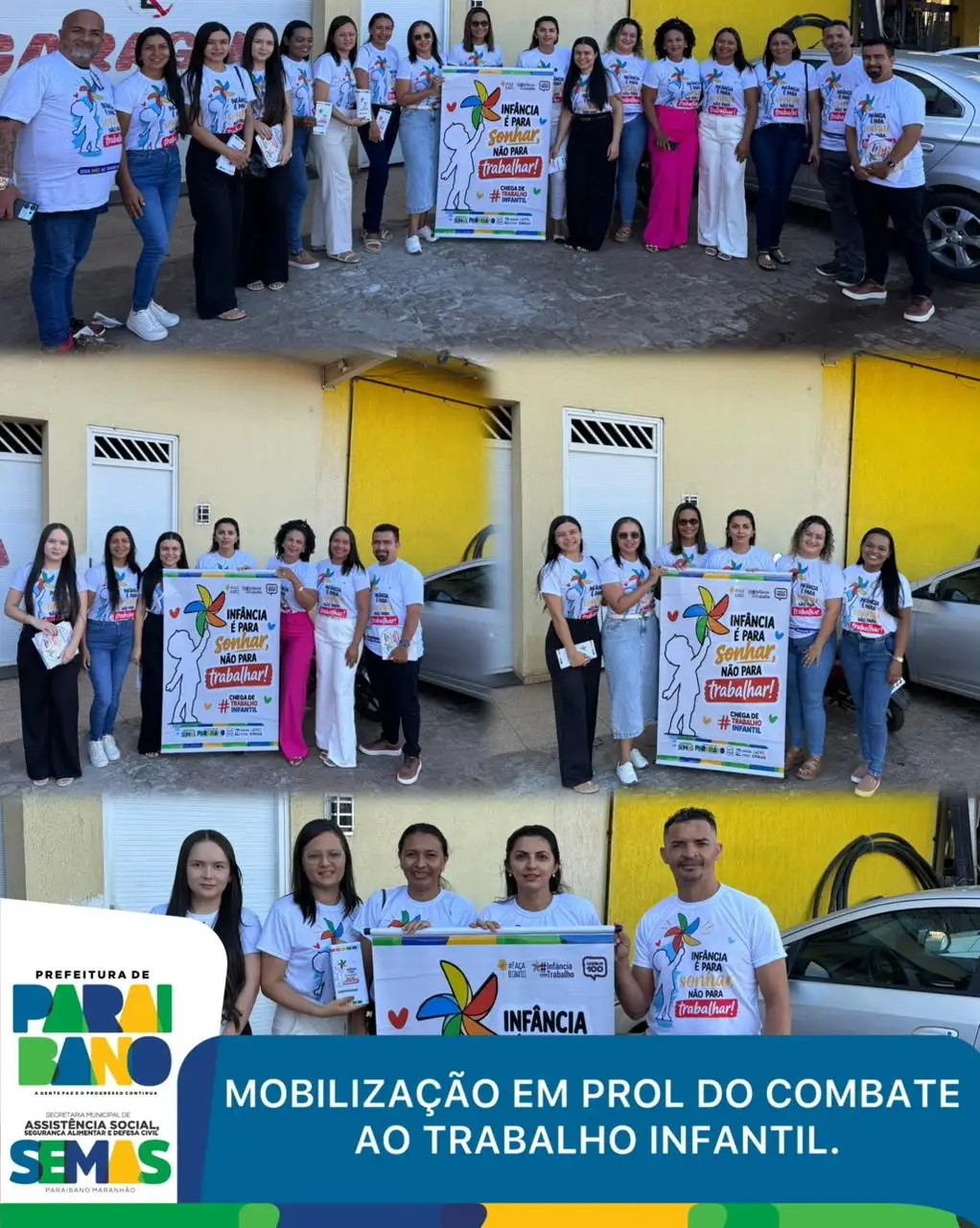 Foto 2 – Prefeitura realizou uma ação de sensibilização e mobilização em prol do combate ao trabalho infantil.