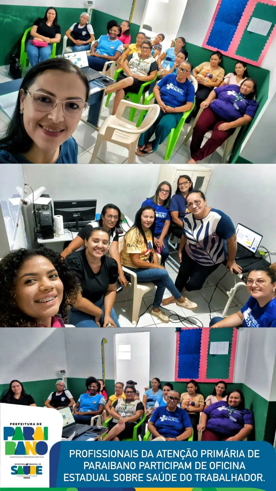 Profissionais da Atenção Primária à Saúde de Paraibano participaram da 1ª Oficina de Saúde do Trabalhador