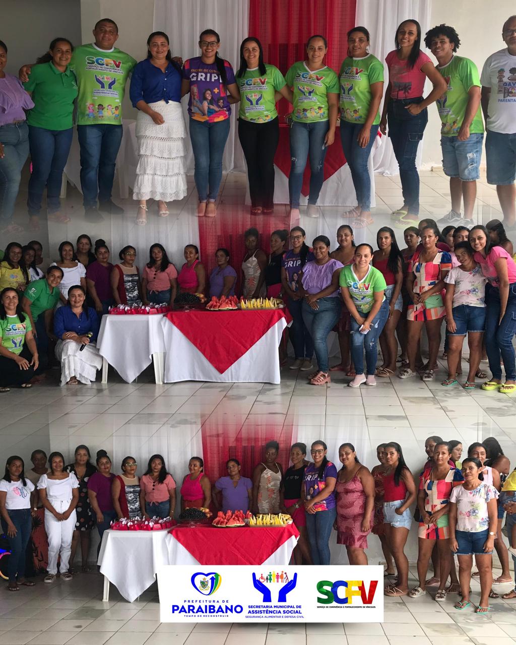 A Prefeitura de Paraibano, por meio do Serviço de Convivência, realizou um momento especial para homenagear as mães dos usuários do programa