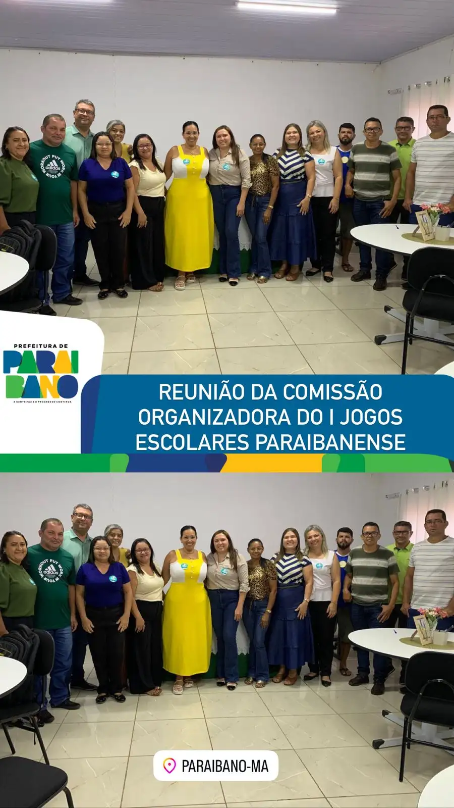 Prefeitura Municipal de Paraibano, realiza reunião sobre I Jogos Escolares Paraibanense (JEP’S 2025).