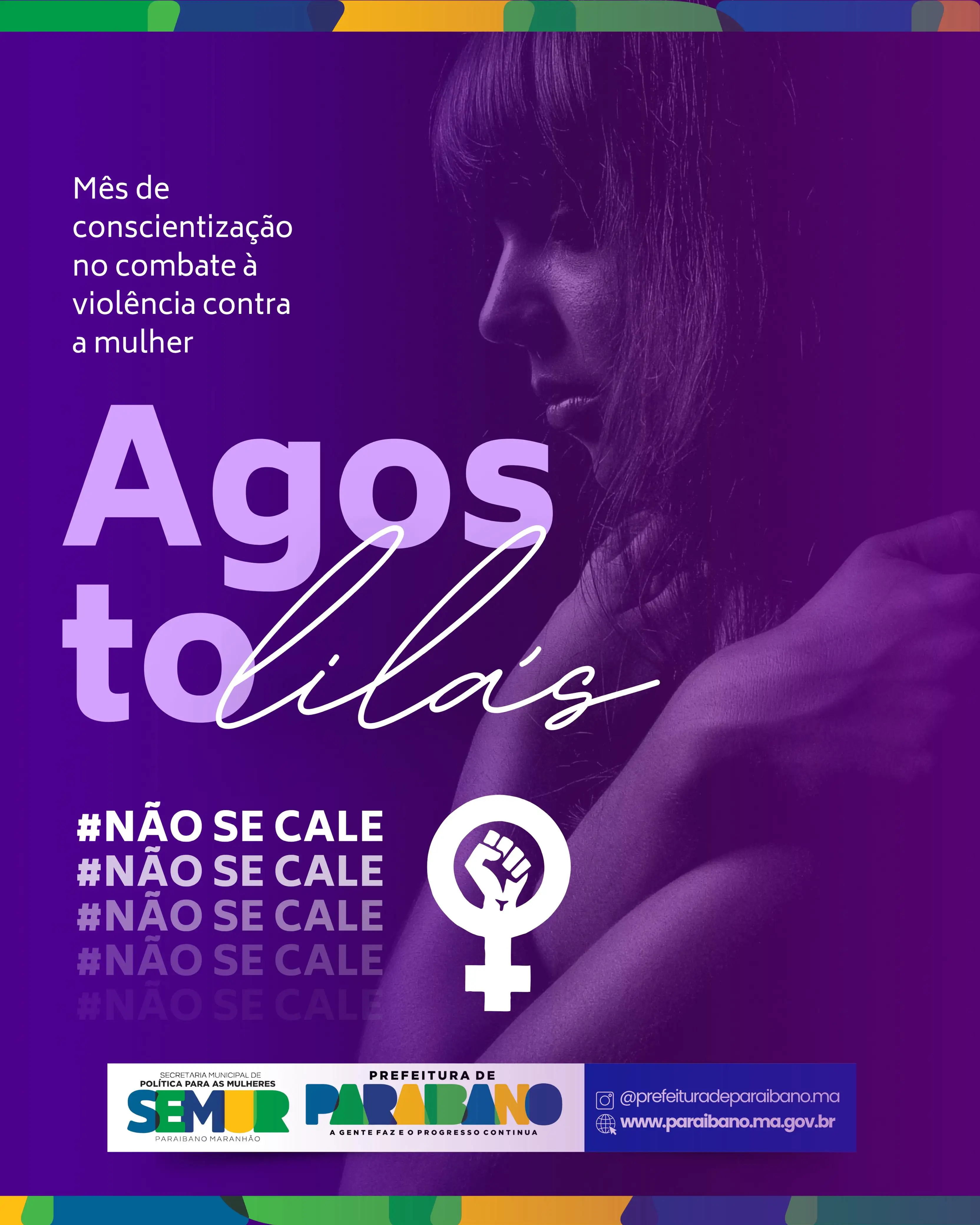Prefeitura de Paraibano incia campanha do Agosto Lilás.