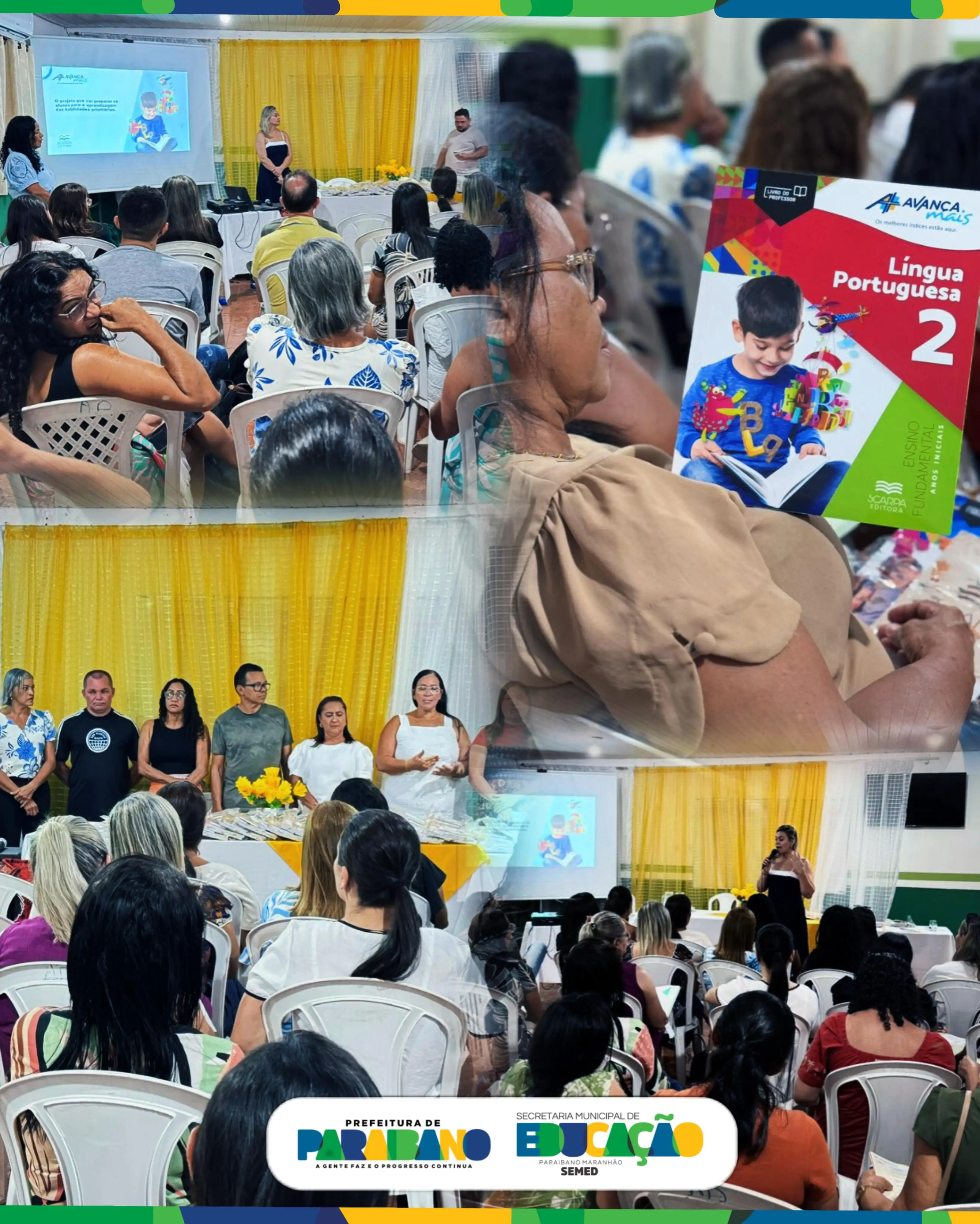 Prefeitura de Paraibano realiza entrega livros da coleção Avança Mais - Editora Scarpa, para professores.