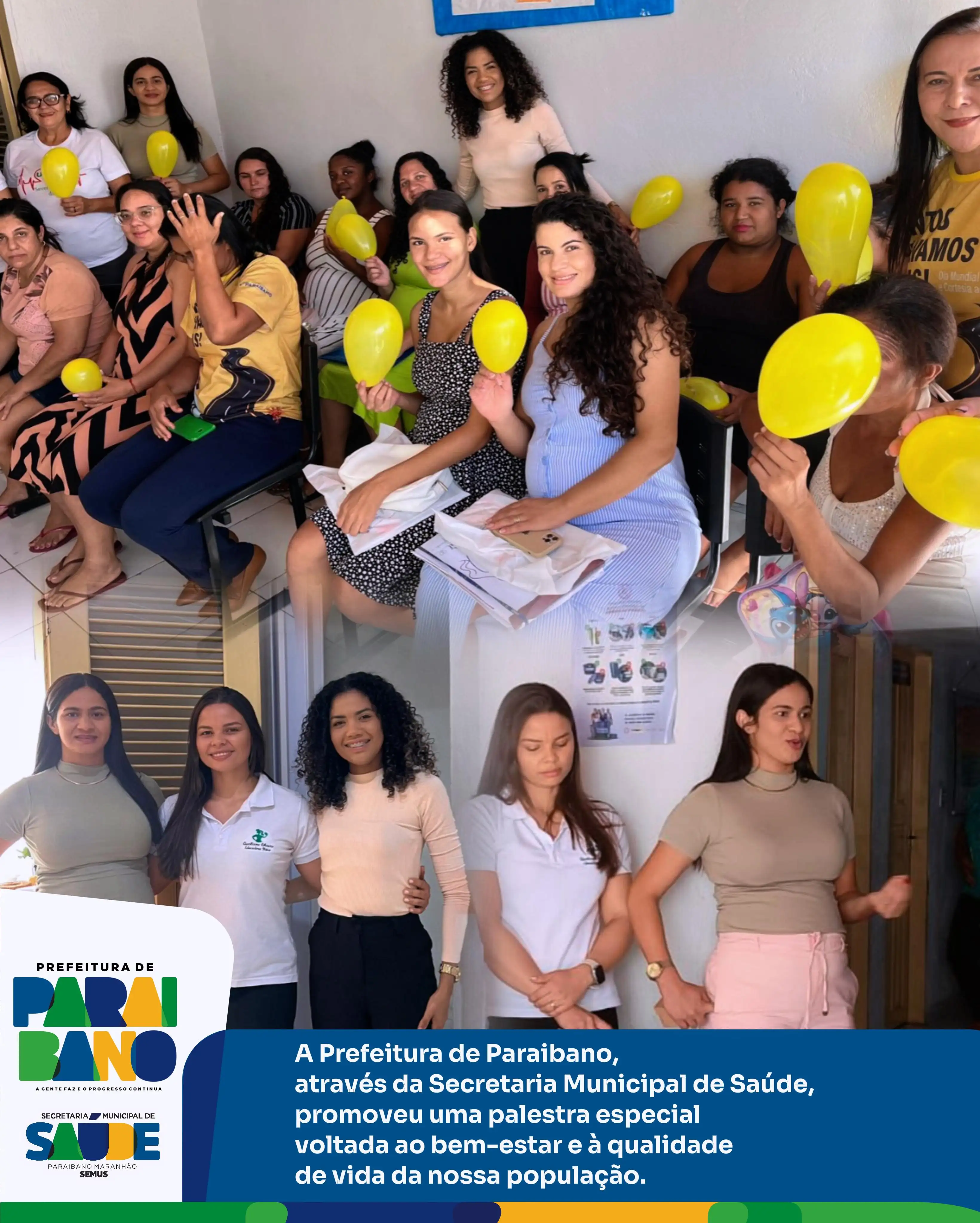 Secretaria Municipal de Saúde promove uma palestra especial voltada ao bem-estar e à qualidade de vida da população.