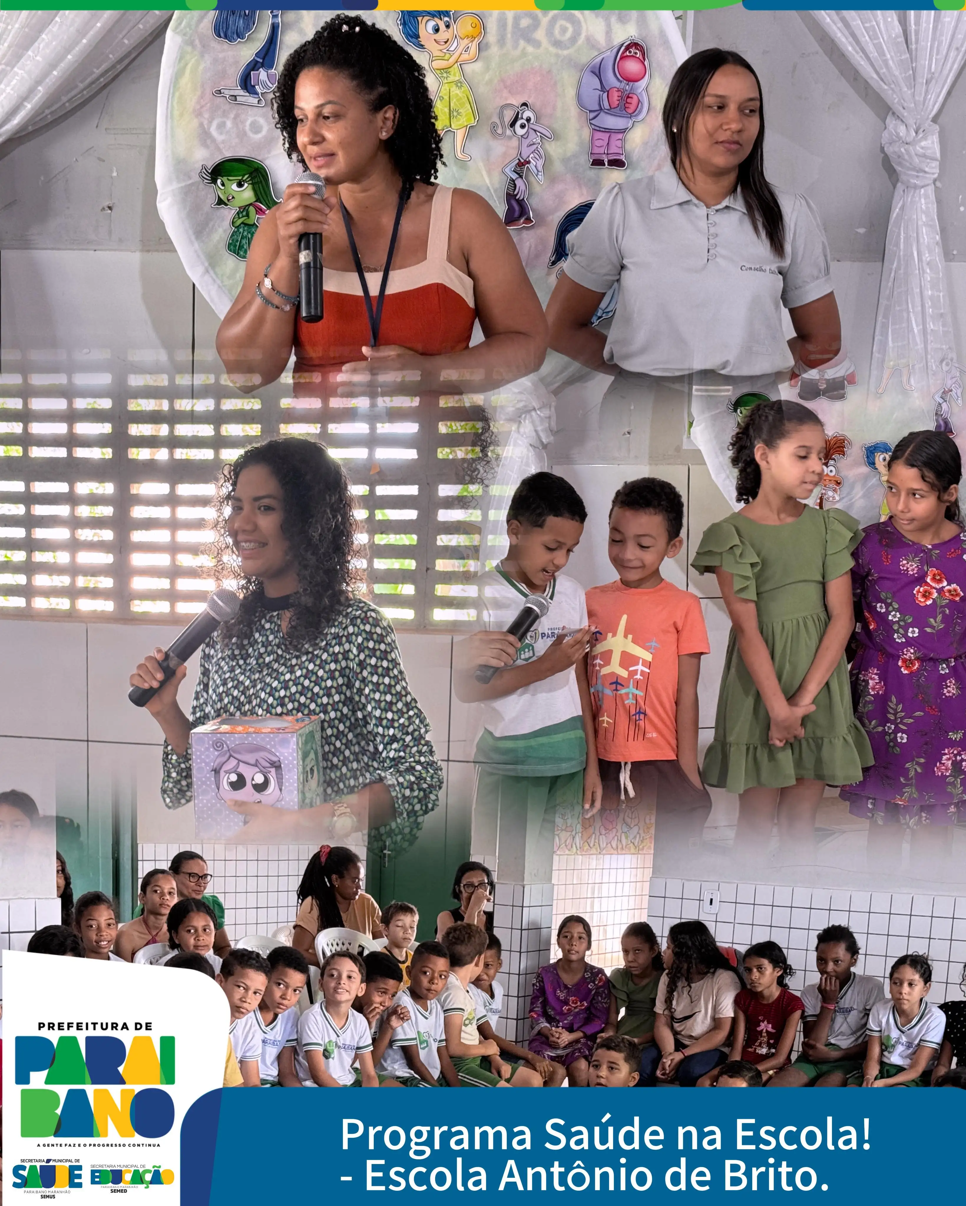 Prefeitura de Paraibano, por meio da UBS Severino Furtado Brito, realiza ação do programa Saúde na Escola.