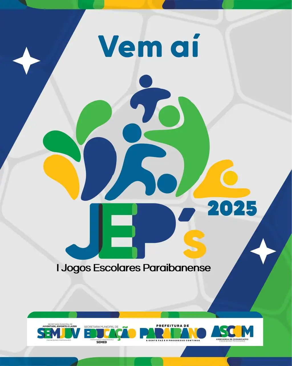 Prefeitura anuncia primeira edição dos Jogos Escolares Paraibanenses.